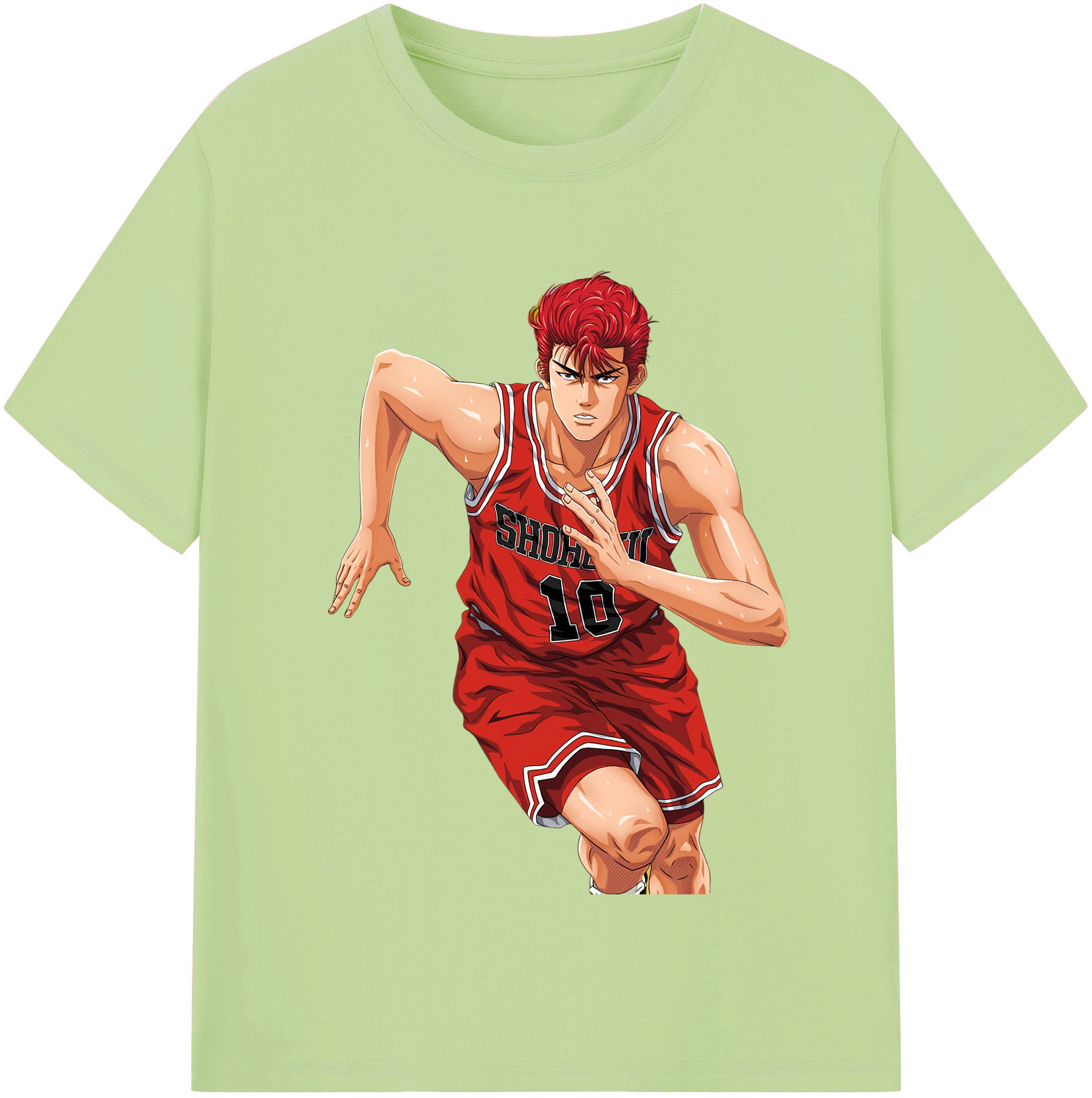 SLAM DUNK／スラムダンク 綿100％半袖Tシャツ（フロントプリント）